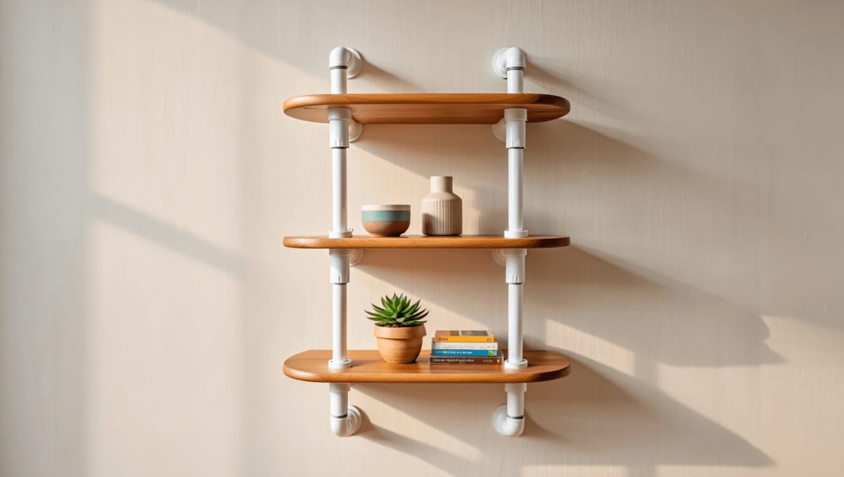 Transform Inexpensive PVC Pipes Into A Unique Storage Shelf - Here's How