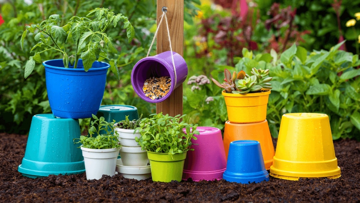 Don't Throw Out Old Plastic Pots: 11 Genius Ways To Reuse Them Around Your Garden