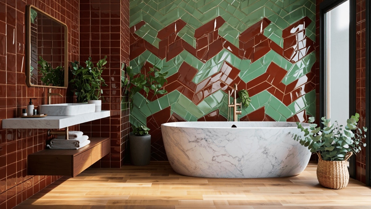 No More Basic White Subway Tile In Bathrooms - Here's The Trend Taking Over In 2026