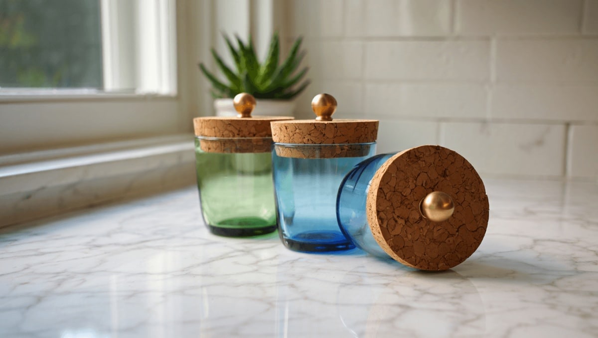 Upcycle Ordinary Drinking Glasses Into Elegant Countertop Storage With This Lid Hack