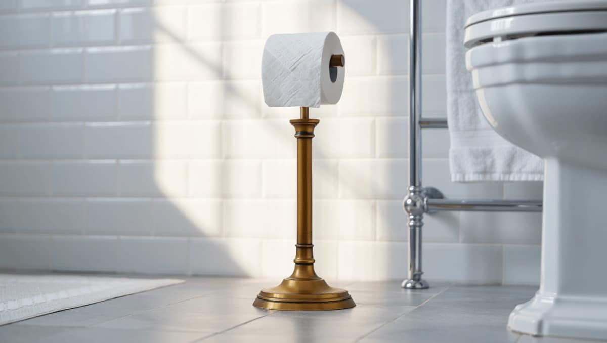 Turn An Old Candleholder Into A Unique Upcycled Toilet Paper Holder In Minutes