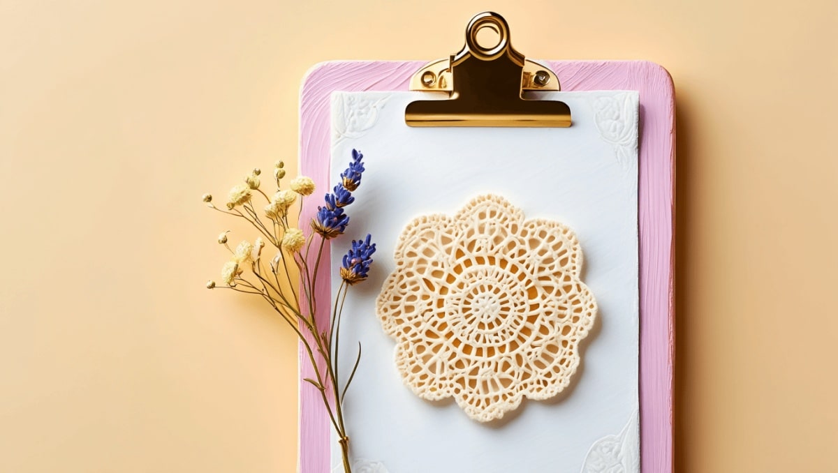 She Turns Vintage Doilies And A Clipboard Into The Most Unique Wall Decor