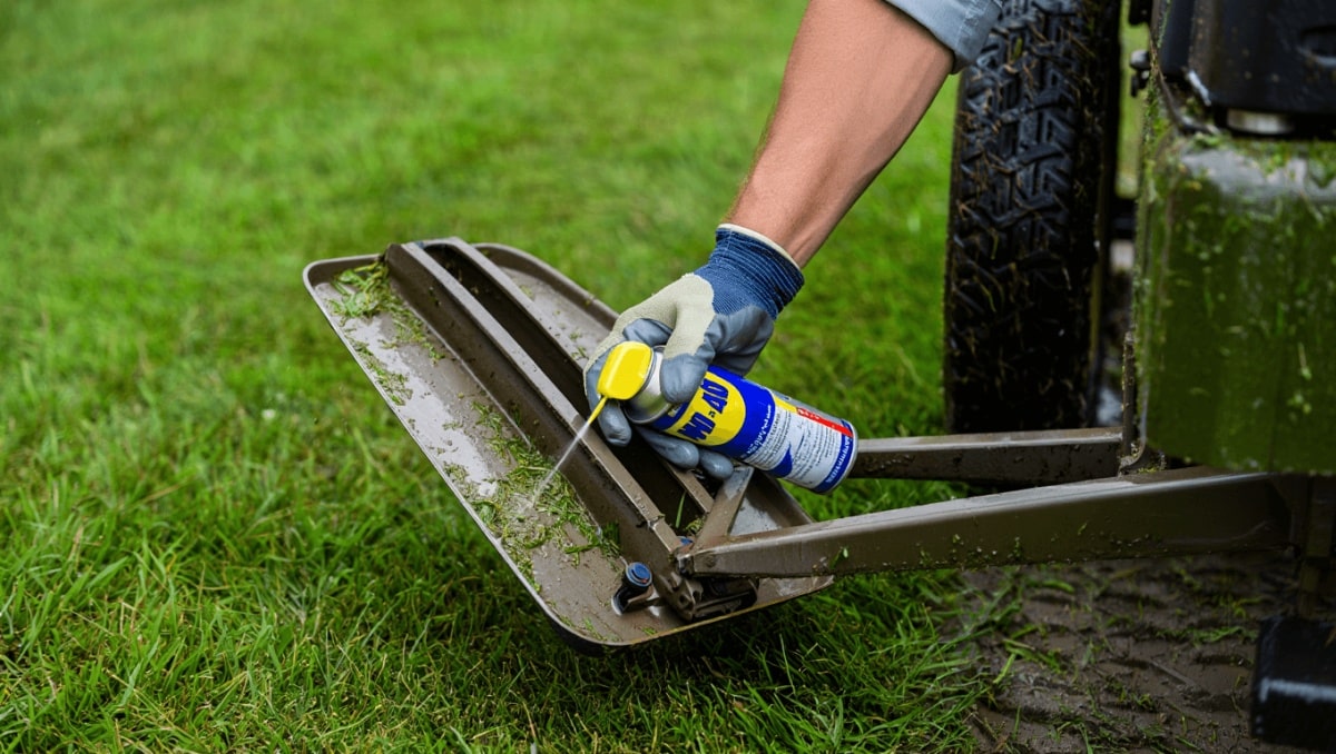 The WD-40 Trick You Need Before Mowing Your Lawn