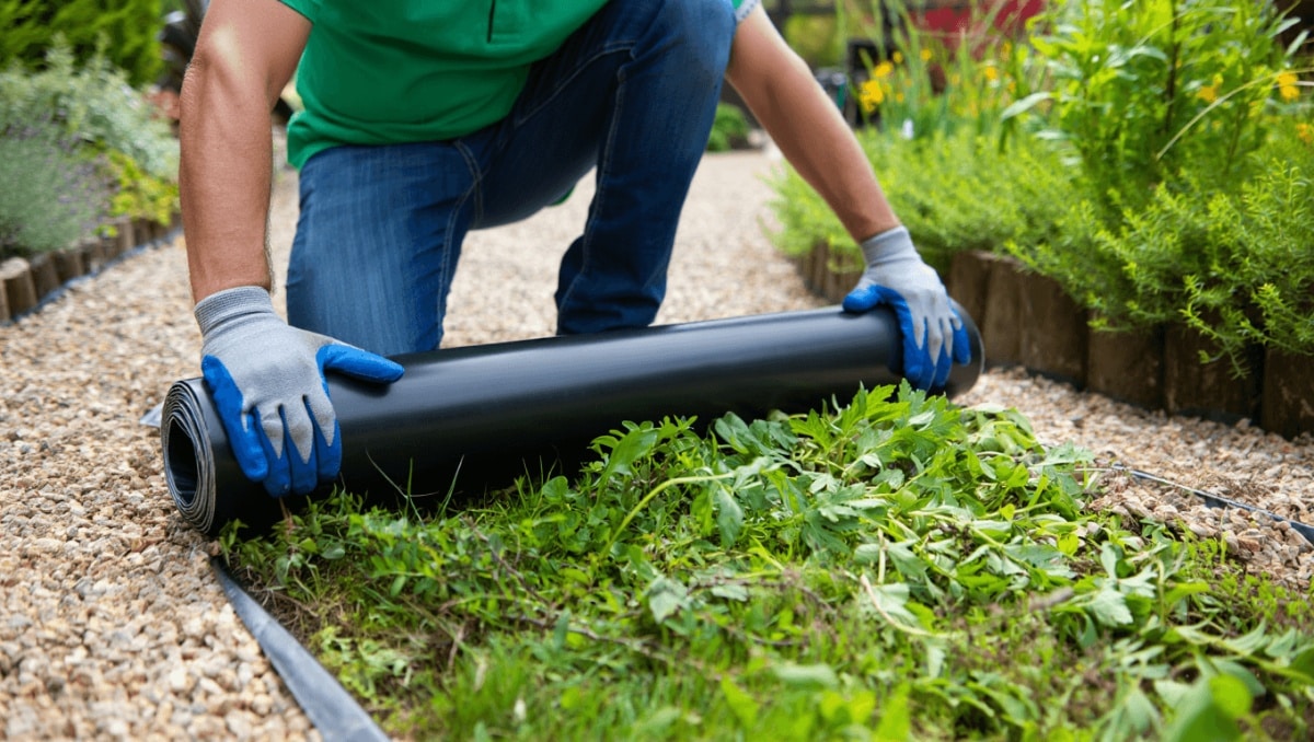 Gardener's DIY Fix For Weeds In Gravel Uses A Common Flooring Product