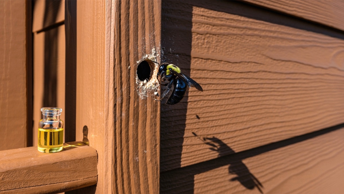 Repel Carpenter Bees Naturally With A Little-Known Essential Oil Trick