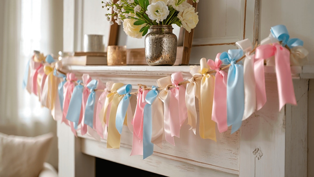 Woman Transforms Ordinary Ribbon Into Dreamy Spring Decor On A Budget