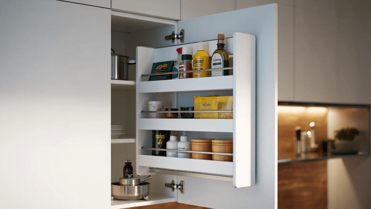 Organize Deep Cabinets With An Easy Peel-And-Stick Solution