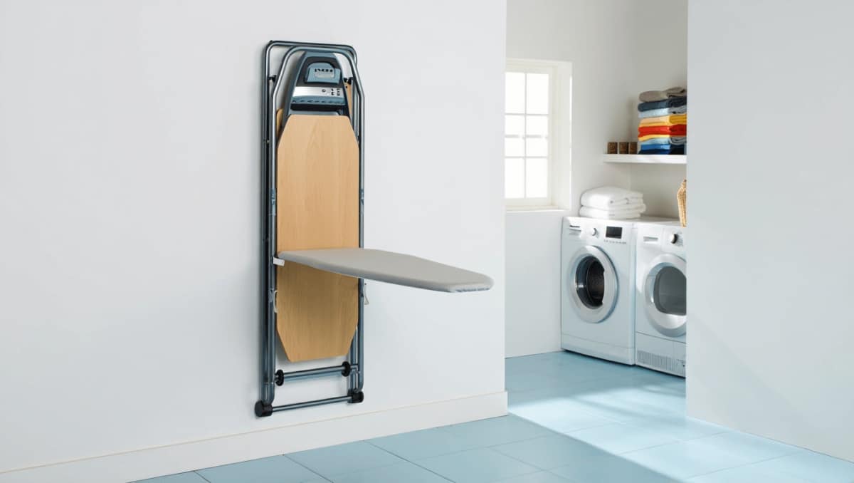 This Clever Ironing Board Idea Is A Game-Changer For Tiny Laundry Rooms