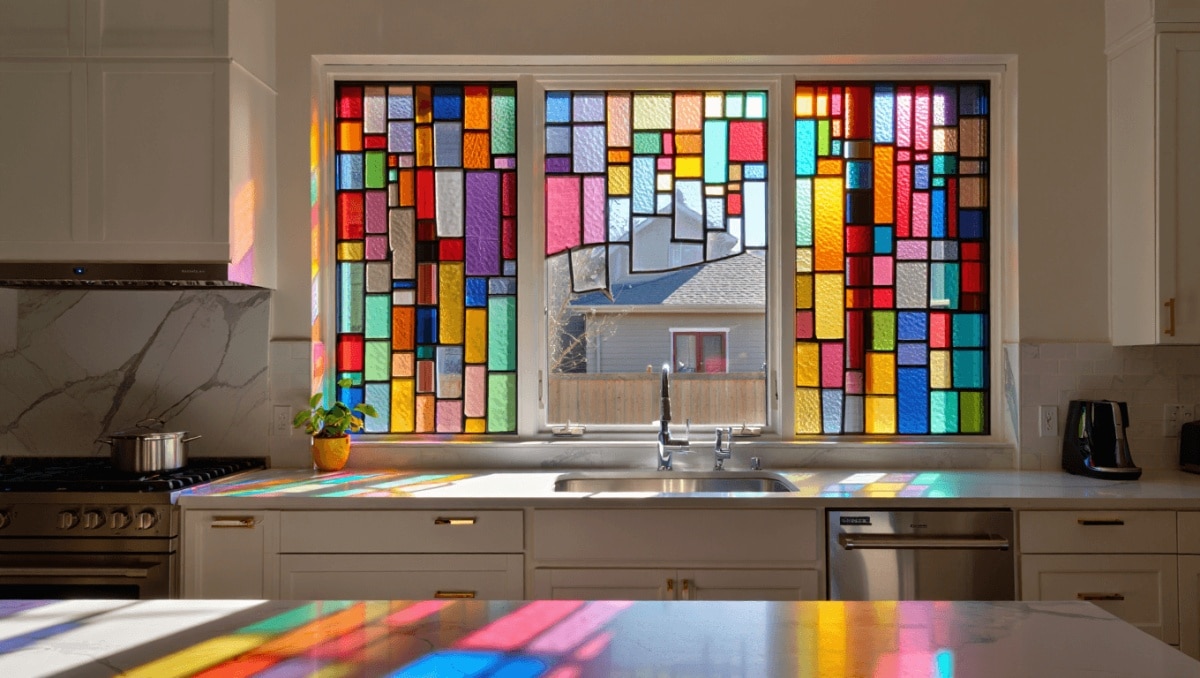 Ditch Curtains And Blinds: A Gorgeous, More Unique Way To Cover Kitchen Windows