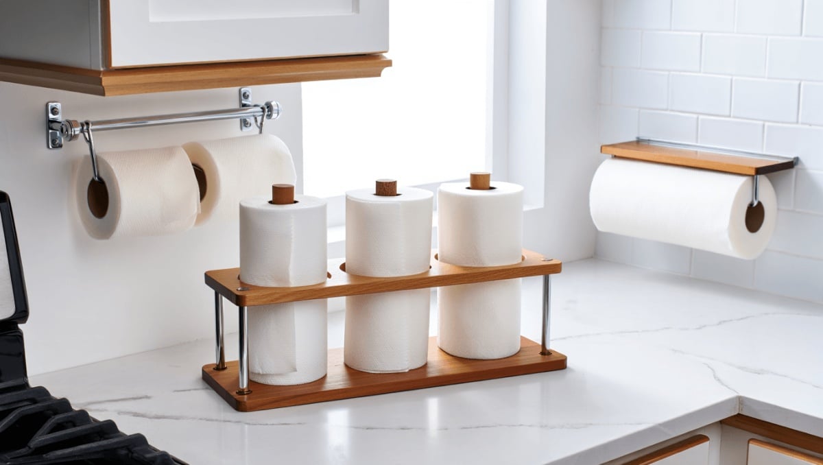 16 Best DIY Paper Towel Storage Ideas Perfect For Small Spaces