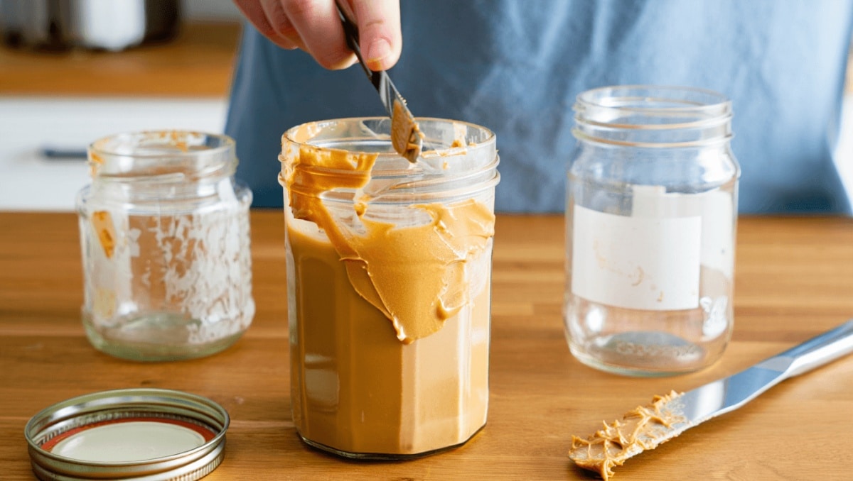 We Put Peanut Butter On Stubborn Glass Jar Stickers So You Don't Have To
