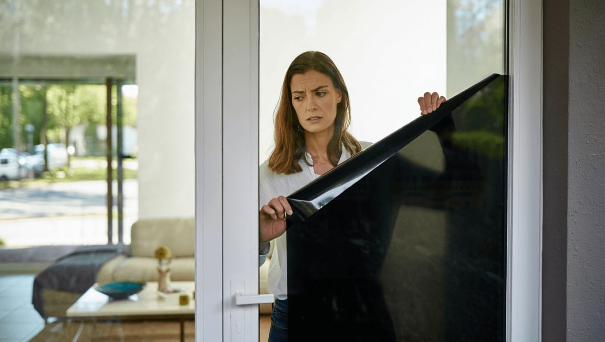 The Affordable Amazon Solution That Adds Privacy To Glass Doors Without Drilling
