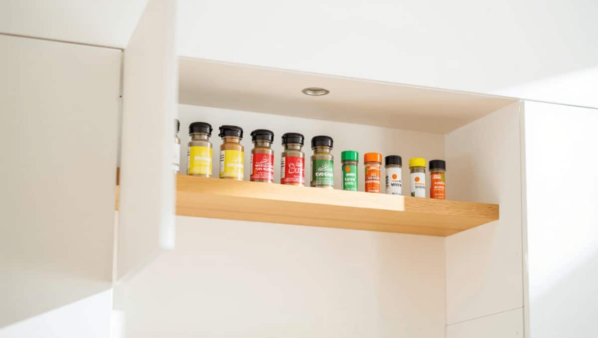 Not Bins, Not Racks: This Simple Spice Storage Idea Frees Up Space In Cabinets