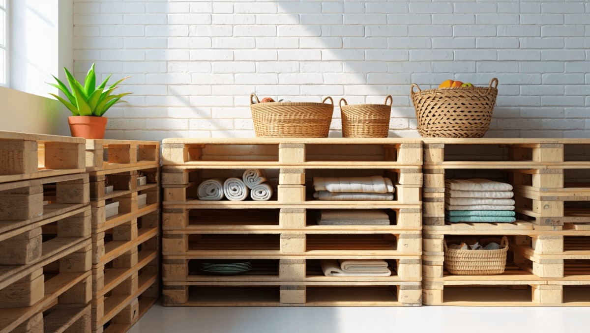 11 Smart Ways To Use Wood Pallets For Extra Home Storage On A Budget