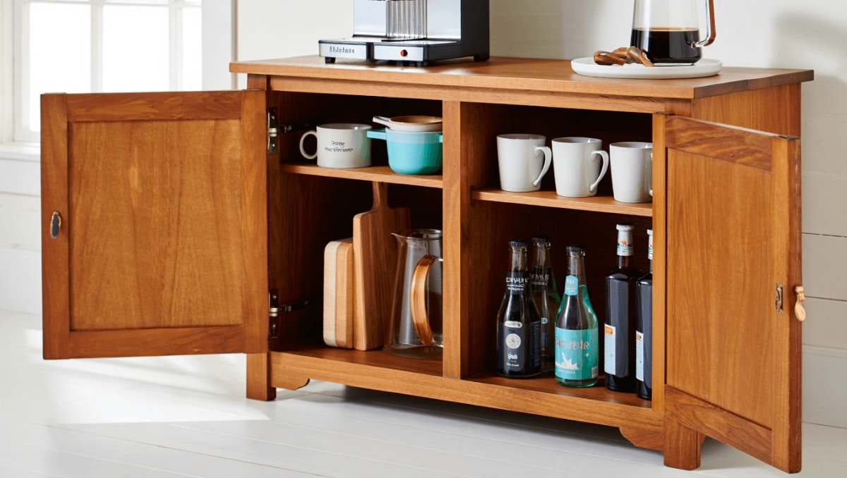 Turn An Old TV Cabinet Into Functional Kitchen Storage You'll Love