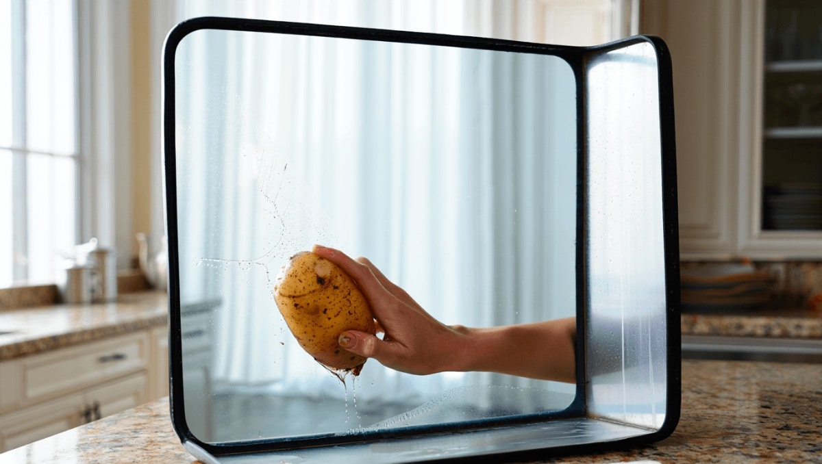 Why You Should Rub A Potato On Your Mirrors