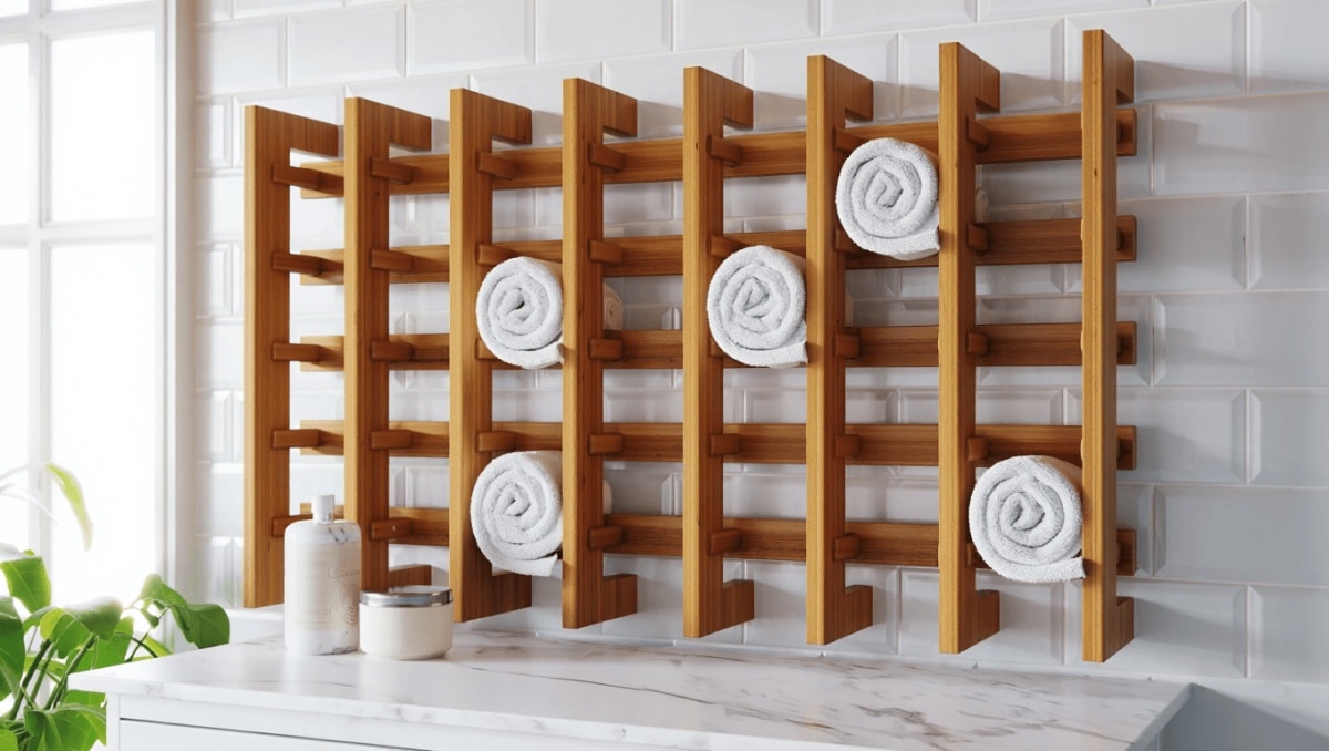 Ditch The Towel Rack: The Clever Storage Idea That Makes Bathrooms Look Beautiful