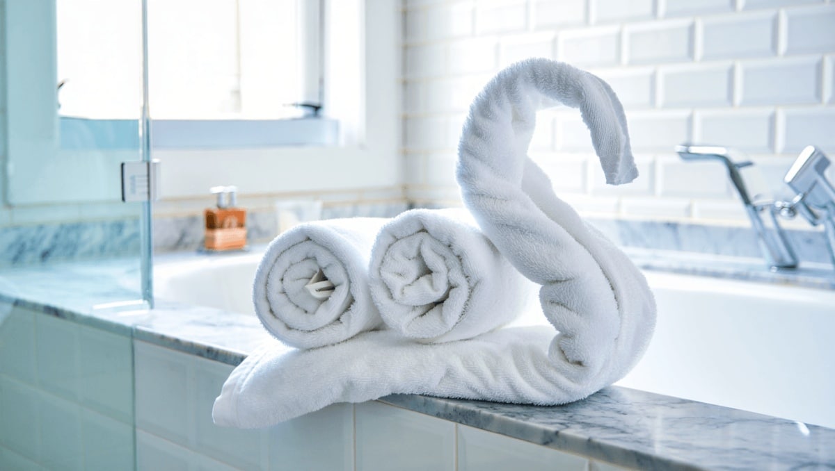 Skip Folding And Hanging: A More Creative Way To Display Bathroom Towels
