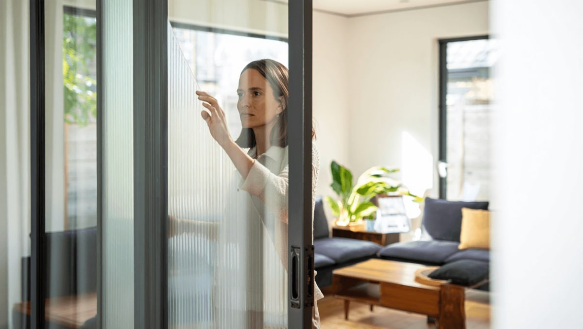 Ditch Curtains: A Simple Way To Cover Glass Doors Without Heavy Fabric