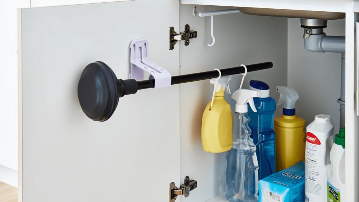 No Baskets Or Shelves: This Easy Dollar Tree DIY Organizes Messy Under-Sink Cabinets