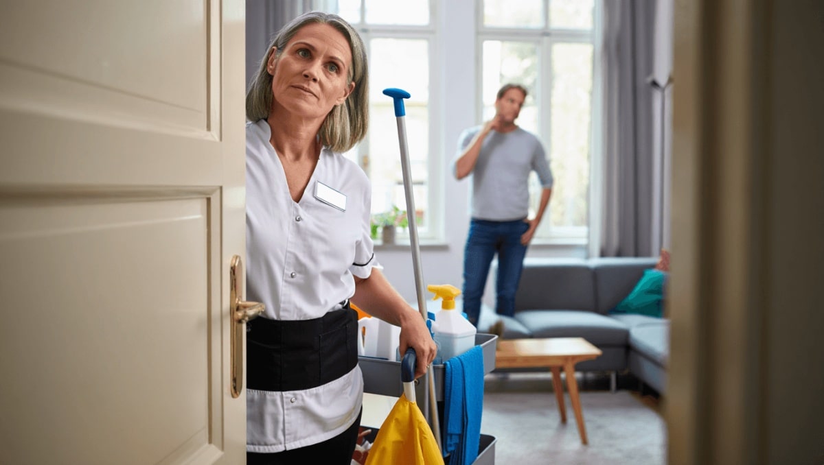 Should You Stay Or Leave While Your Housekeeper Works? Here's What They Really Want