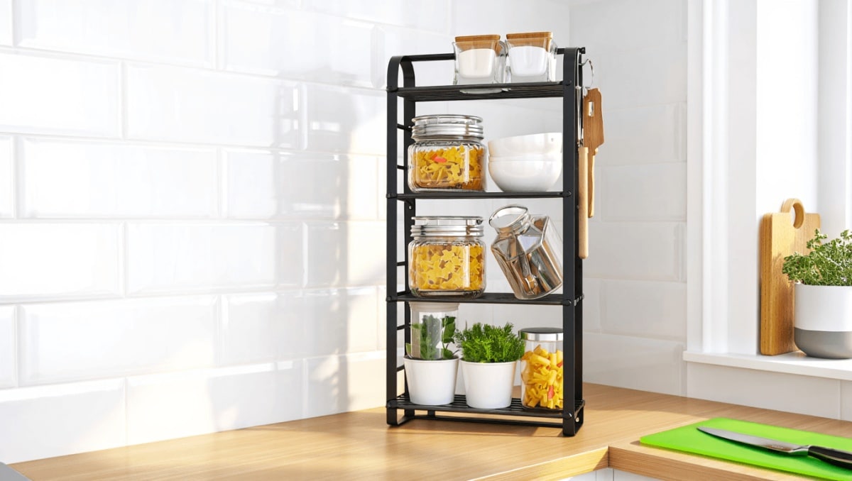 Transform Old CD Racks Into Clever Kitchen Storage For Clutter