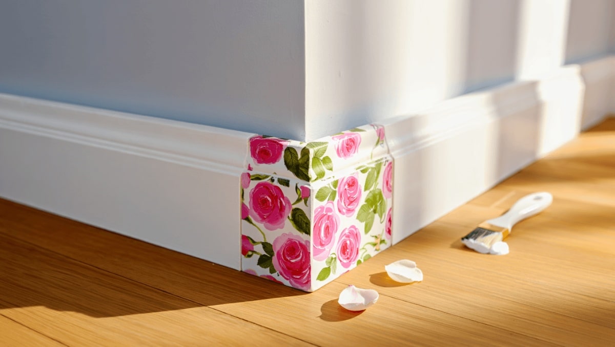 Not Paint, Not Stain: A More Creative Way To Give Old Baseboards A Stylish Refresh