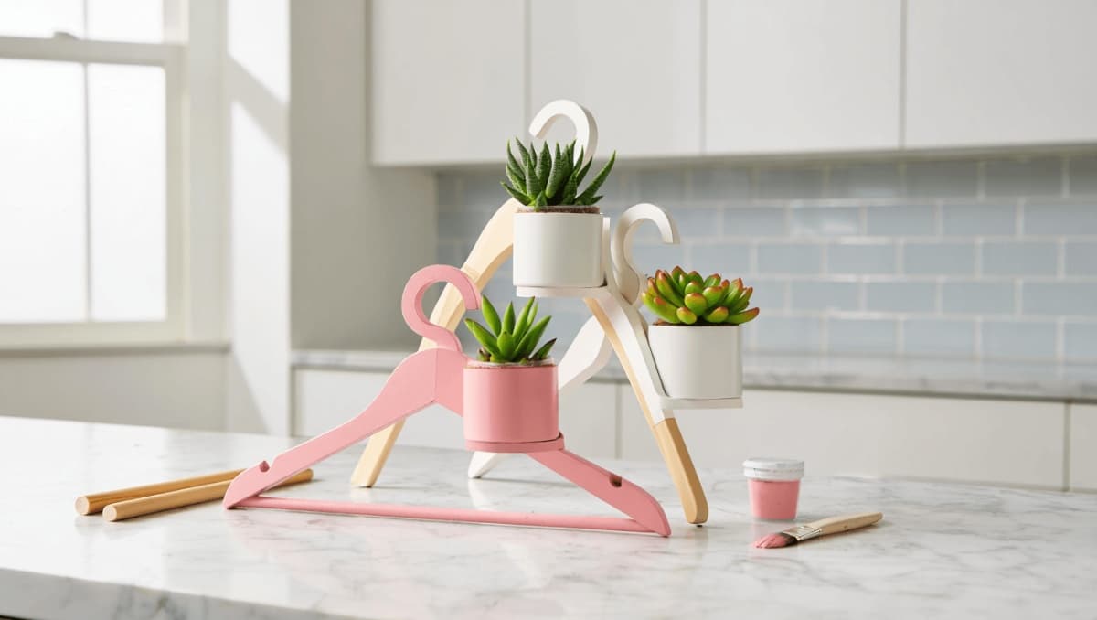 Transform Old Hangers Into A Stunning Home Decor Piece For Your Countertops