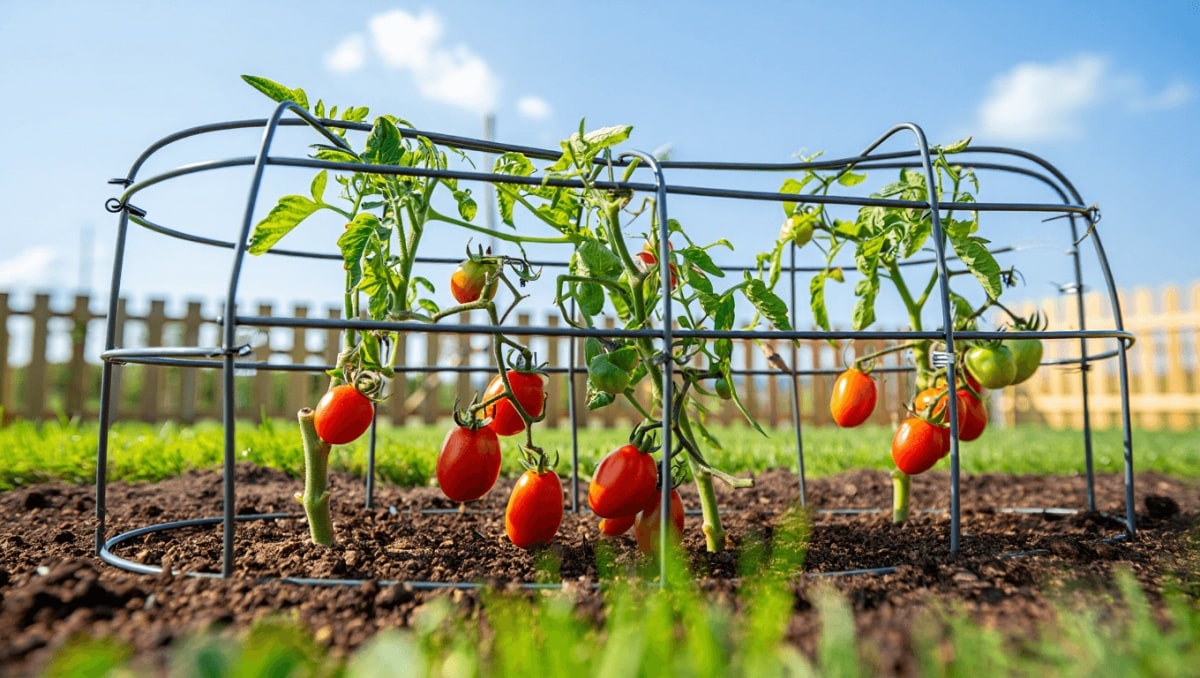 The Space-Saving Tomato Cage You Can DIY On A Budget