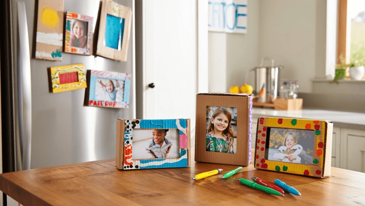 Turn Old Cardboard Into An Adorable, Eco-Friendly Way To Decorate Your Kitchen