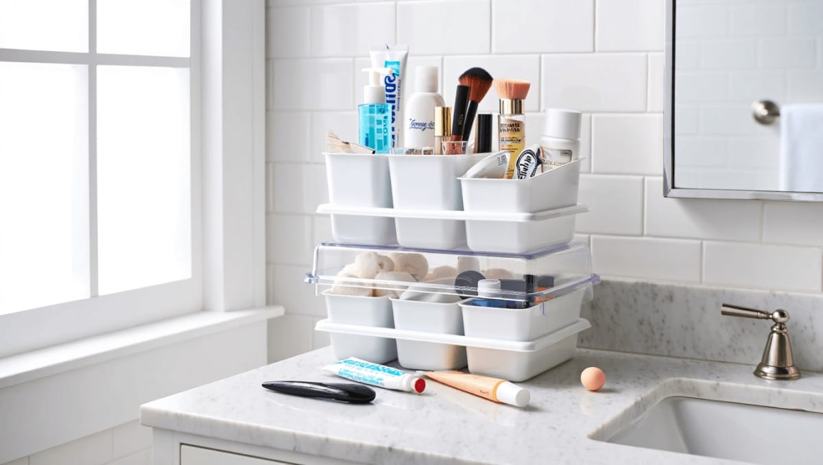 Upgrade Your Bathroom Storage With A Clever & Affordable Dollar Tree DIY