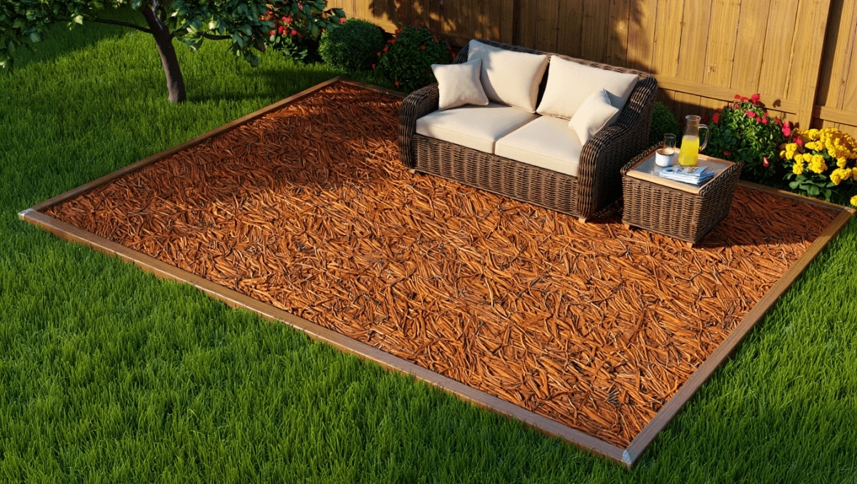 Use A Cheaper Alternative To Concrete And Build A Cozy, Natural Patio This Weekend