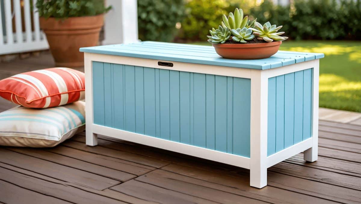 Break Away From The Boring Deck Box: A Creative Way To Update Outdoor Storage