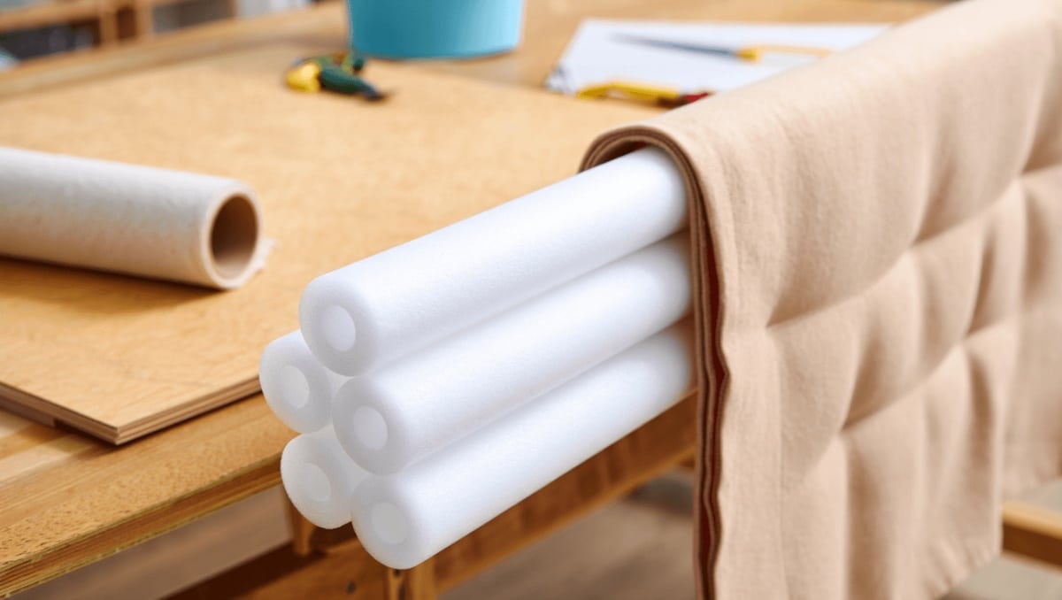 Use Dollar Tree Pool Noodles To DIY A Cozy Dining Area Backrest That Looks Great