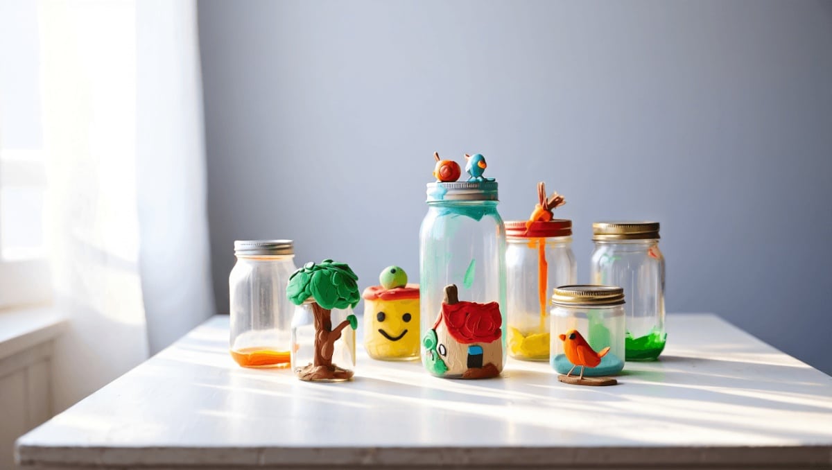 She Transforms Empty Glass Jars Into Unique Home Accents You'd Never Expect