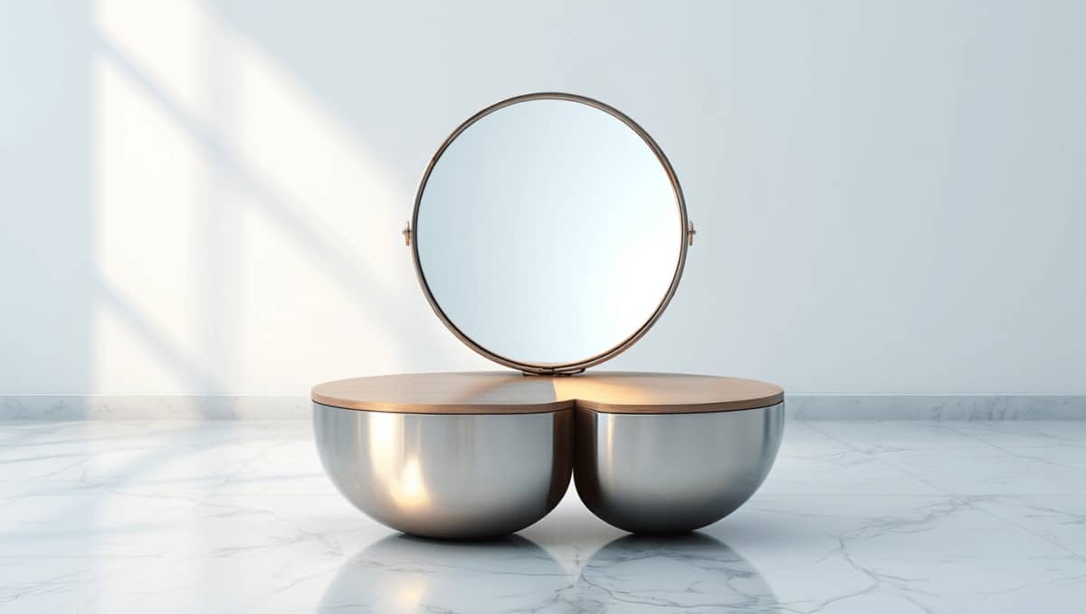DIYer Turns IKEA Metal Serving Bowls Into A Chic Coffee Table With Storage