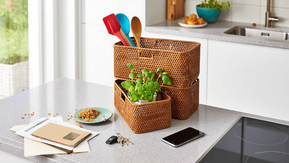 The Versatile IKEA Organizer That Declutters Kitchen Countertops In An Instant