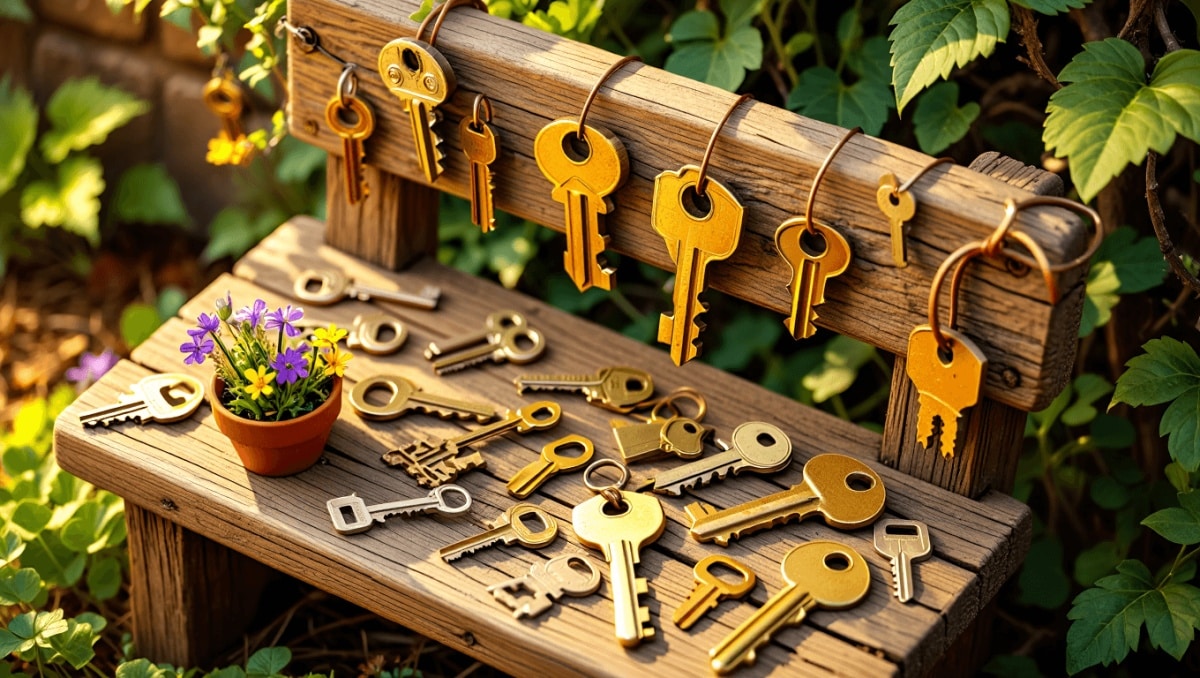 Use Old Keys To Create Adorably Unique Garden Decor You'll Love