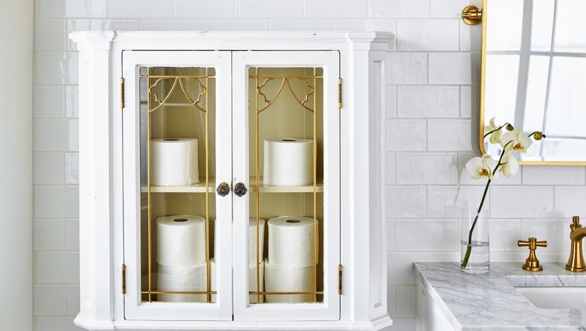 Not A Basket: The Thrift Store Container That Makes Toilet Paper Storage Beautiful