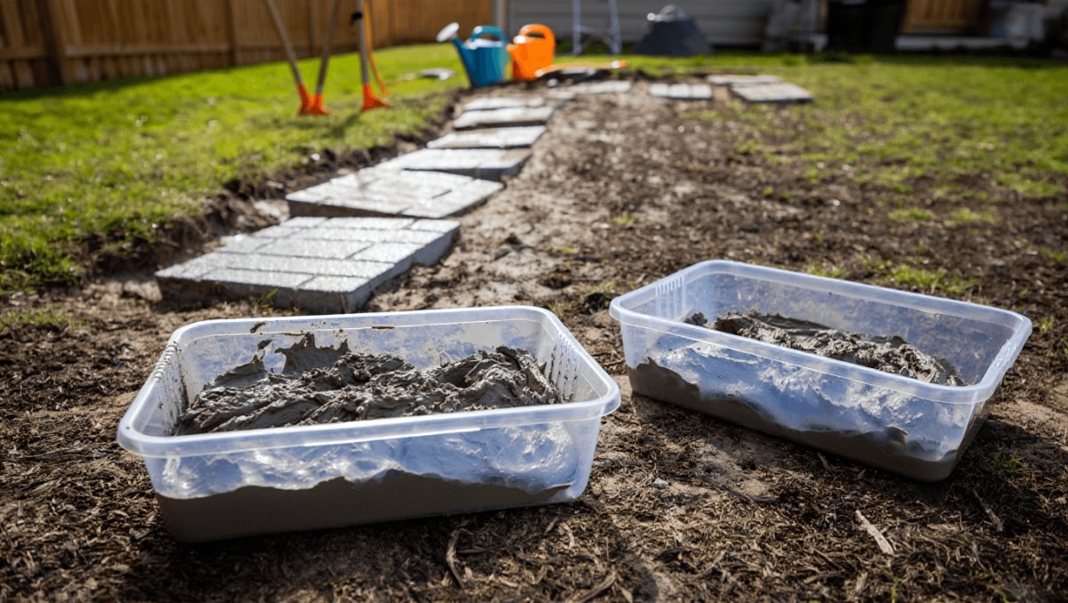 Use A Simple Dollar Tree Kitchen Find To DIY Stylish Pavers On A Budget