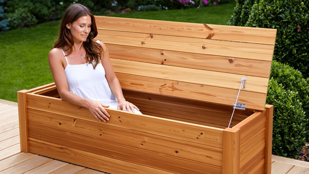 Skip Plastic Storage: Walmart's Deck Box Doubles As Chic Outdoor Seating