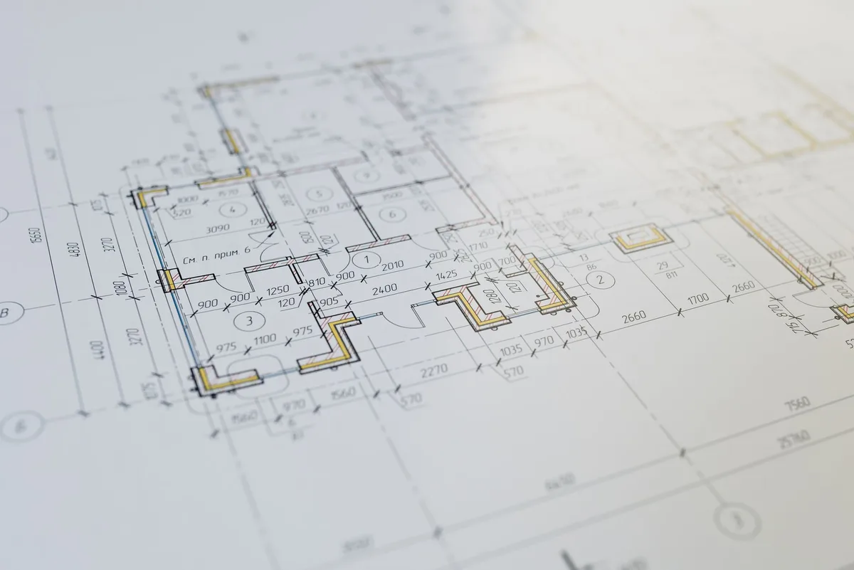 Measuring distances and mapping sightlines in a residential backyard