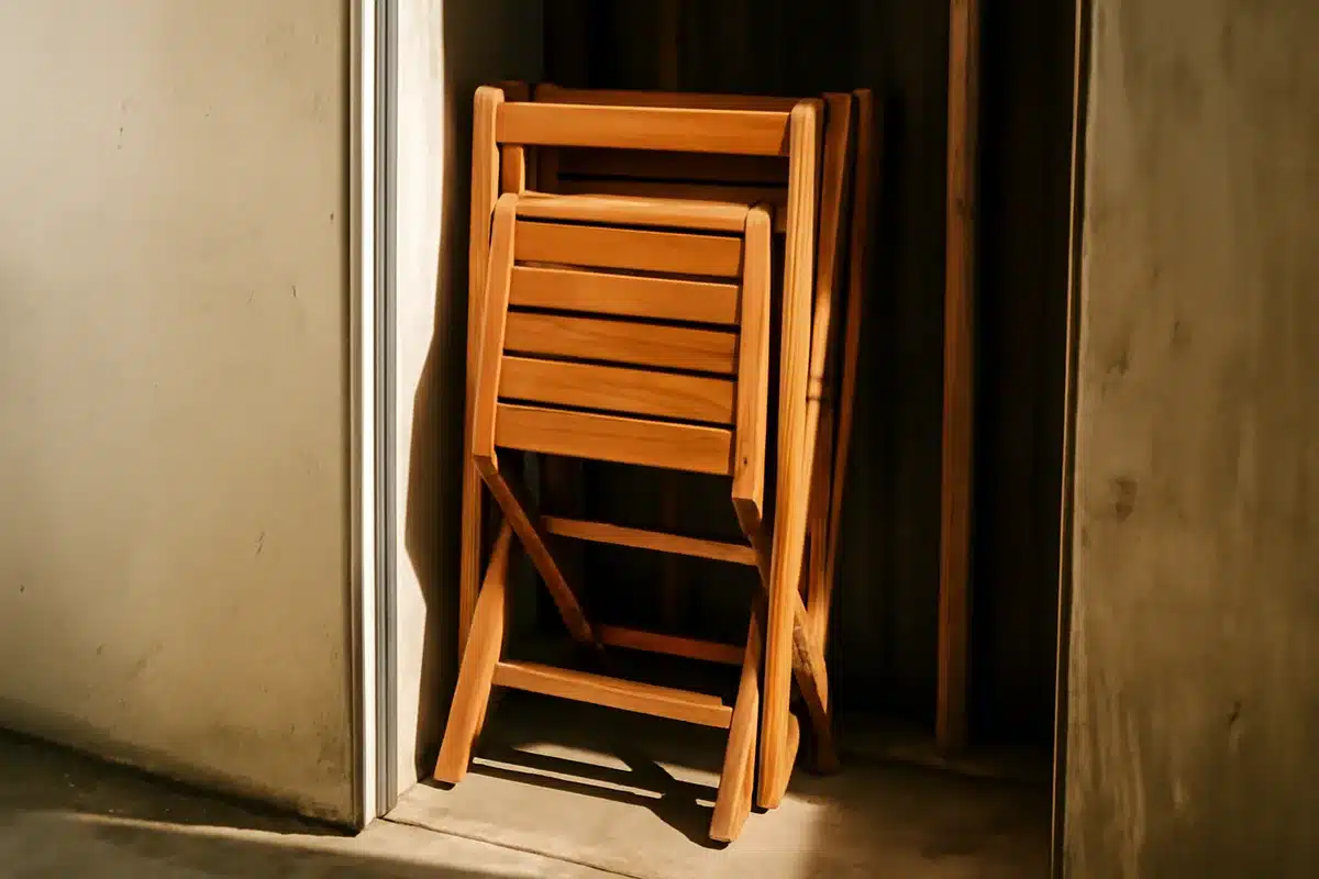 IKEA space-saving patio table set: folds away for easy storage