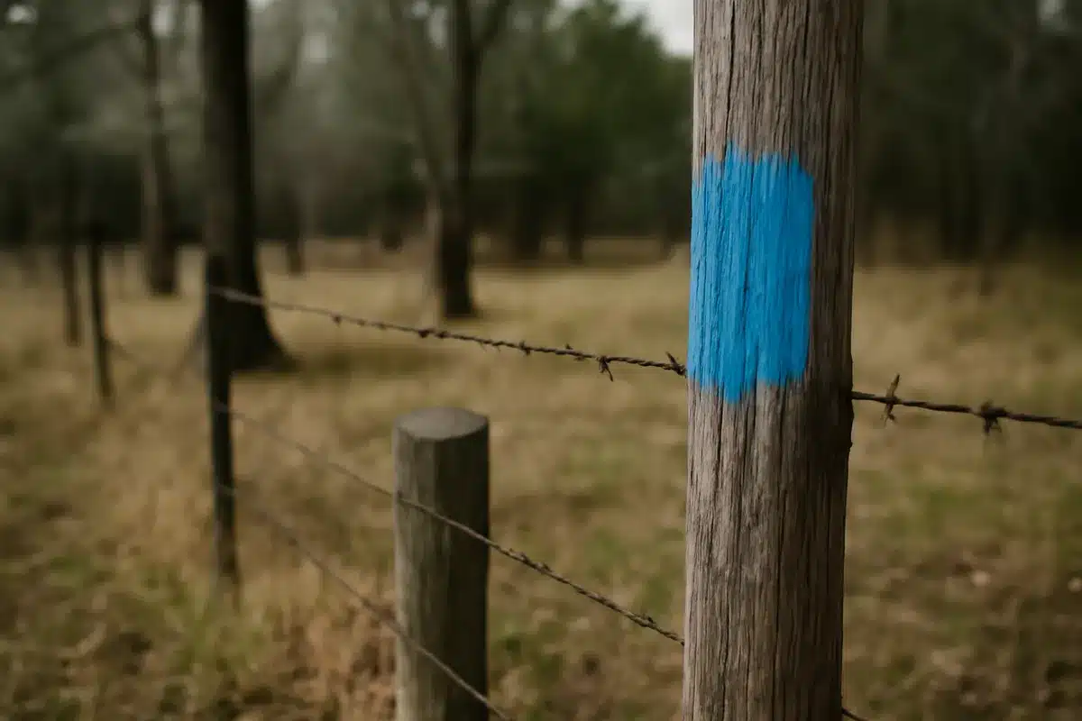 What the rules typically cover — Paint applied to fence posts or tree trunks may be treated the same as a written "no trespassing" sign. Some statutes specify paint color, stripe length, or height off the ground. Certain states accept other