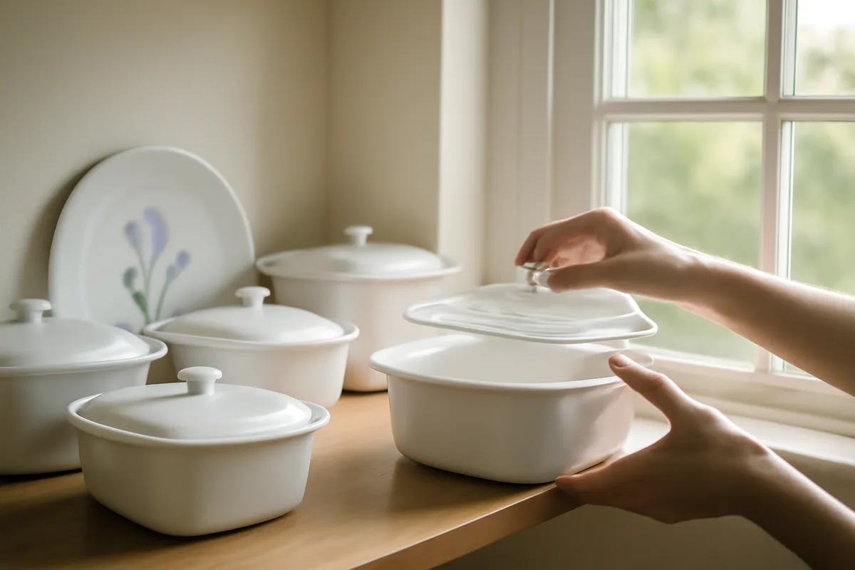 CorningWare floral pattern: delicate vintage design thrift shoppers can't resist