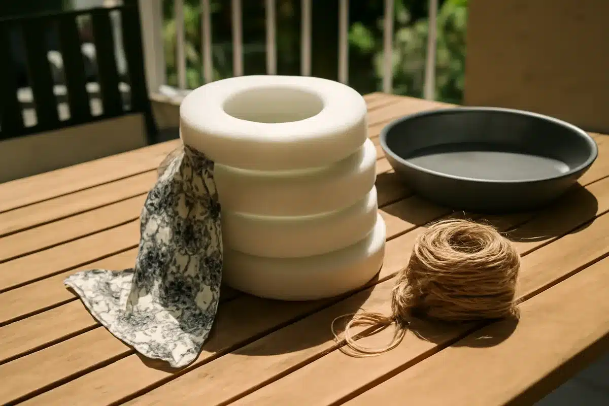 Dollar Tree DIY: turn pool noodles into a cute patio flower display