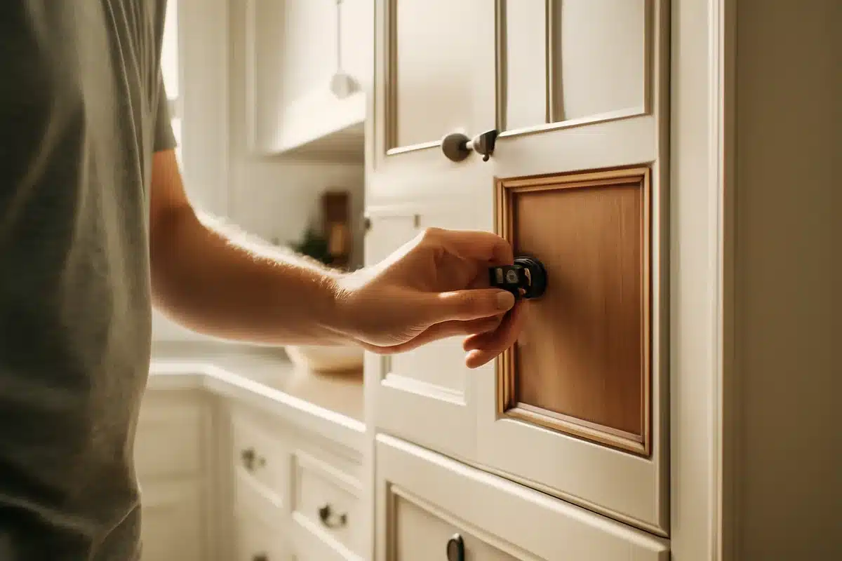 Honey oak cabinets: cover them without paint using these creative tricks