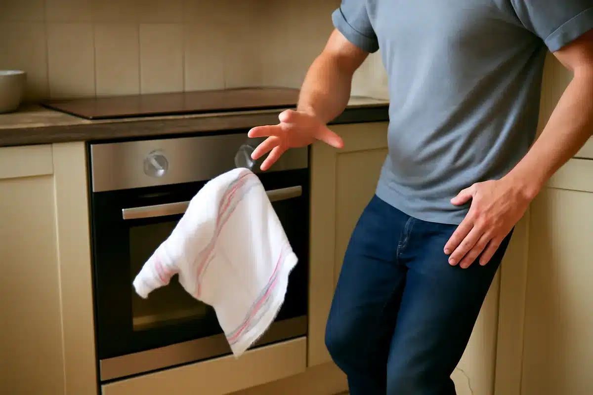 Kitchen towels falling: stop them with this overlooked trick