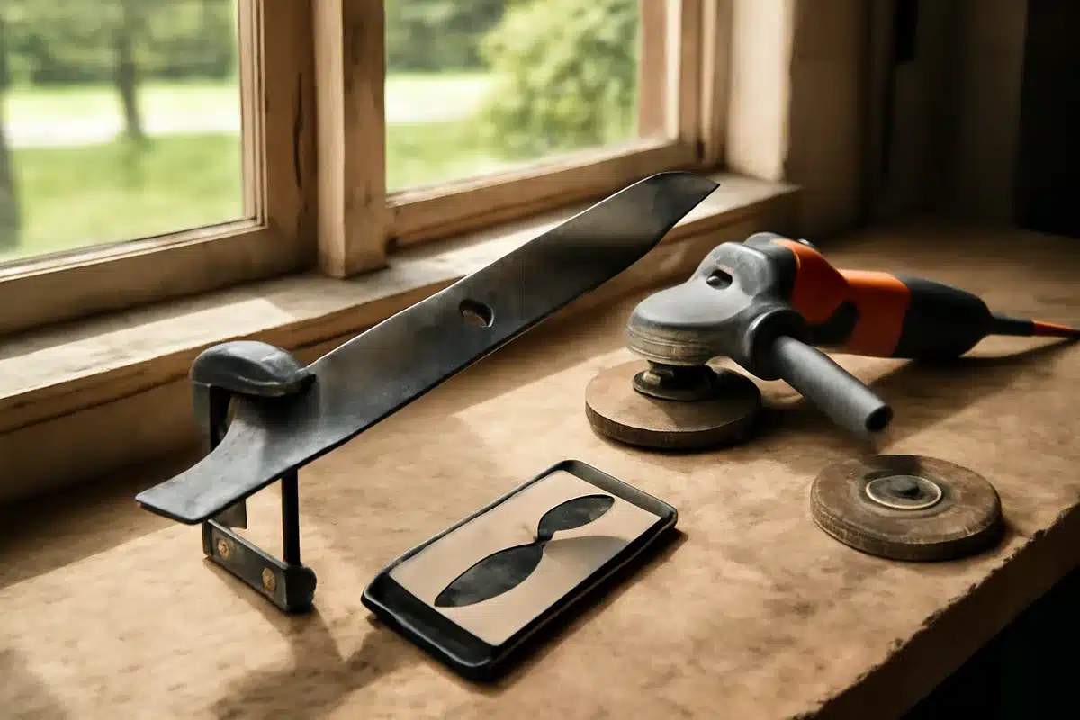 Zero-turn mower blades: ditch the metal file and sharpen faster