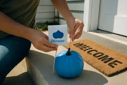 Blue pumpkin on your porch: what it means